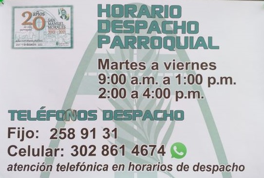 Horario Despacho parroquial