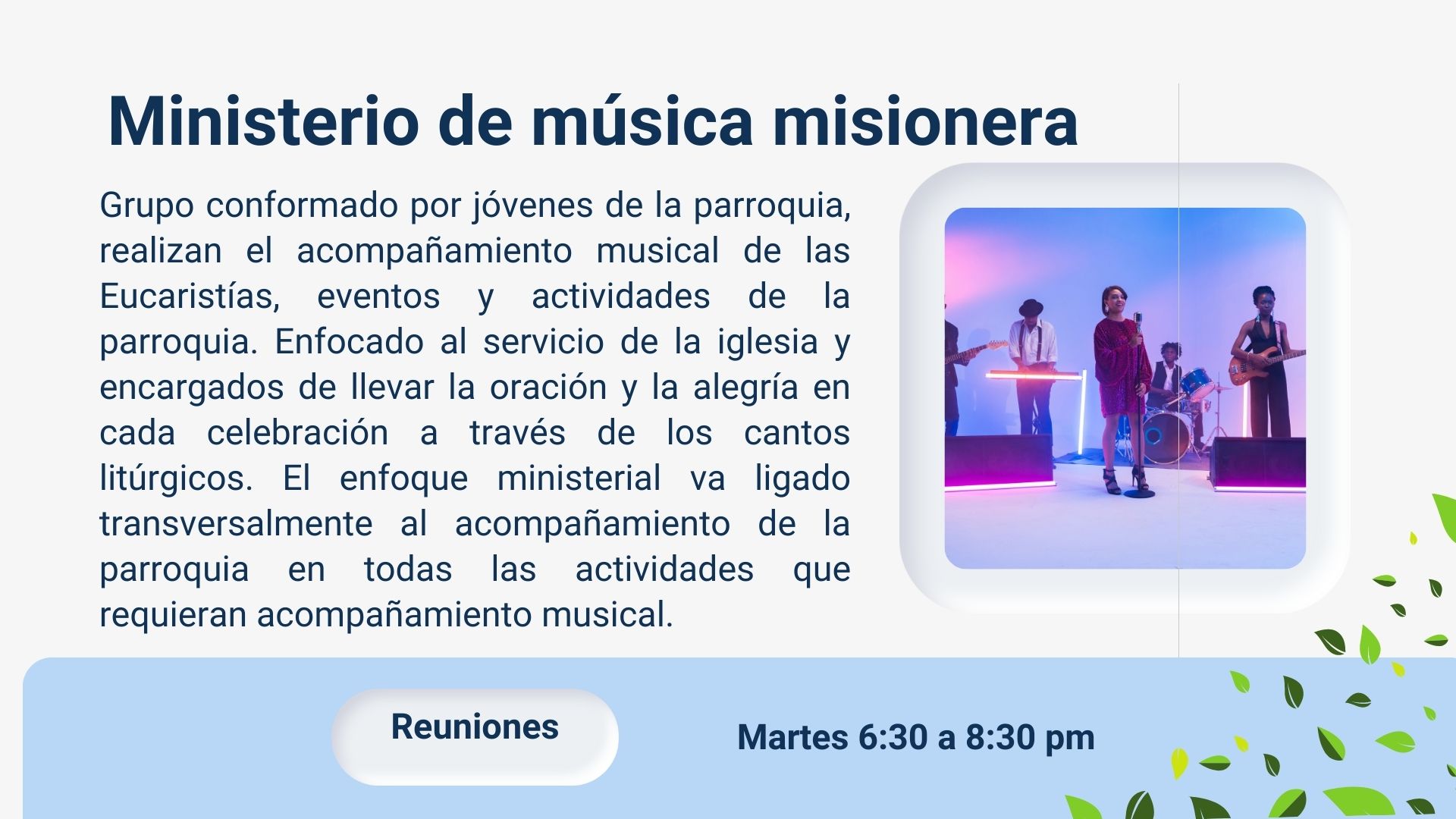 ministerio de música misionera
