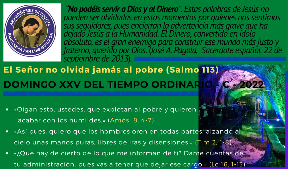 Domingo XXV TOC- 2022 Sep