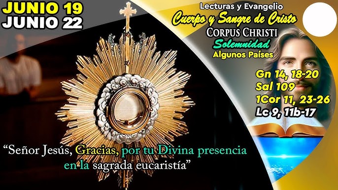 Lecturas del Domingo Solemnidad del Cuerpo y la Sangre de Cristo ...