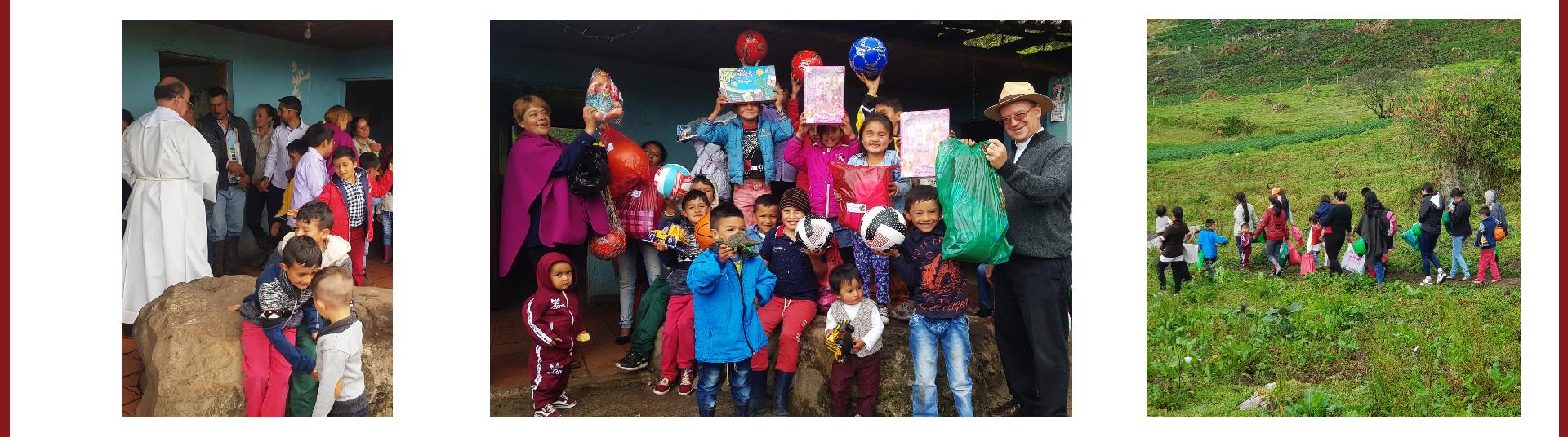 Niños del municipio de Fosca, celebrando la navidad 2018 Niños del municipio de Fosca, celebrando la navidad 2018