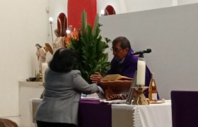 Padre Roberto en su cuadragésimo aniversario de ordenación sacerdotal